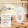 Portable Electric Eggbeater Adjustable Gears Mini Egg Beater Electric Cordless Mixer  Whipped Cream