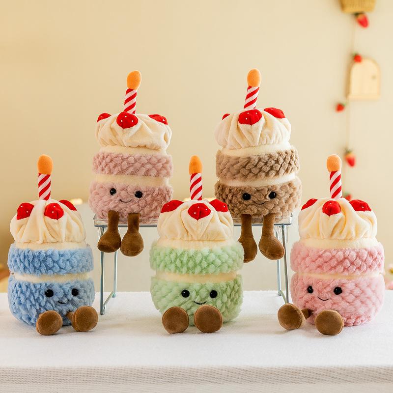 Креативные плюшевые игрушки в горшках в виде тюльпанов, кубическая машинка, кукла-торт на день рождения, палатка на ночном рынке, украшение для дома