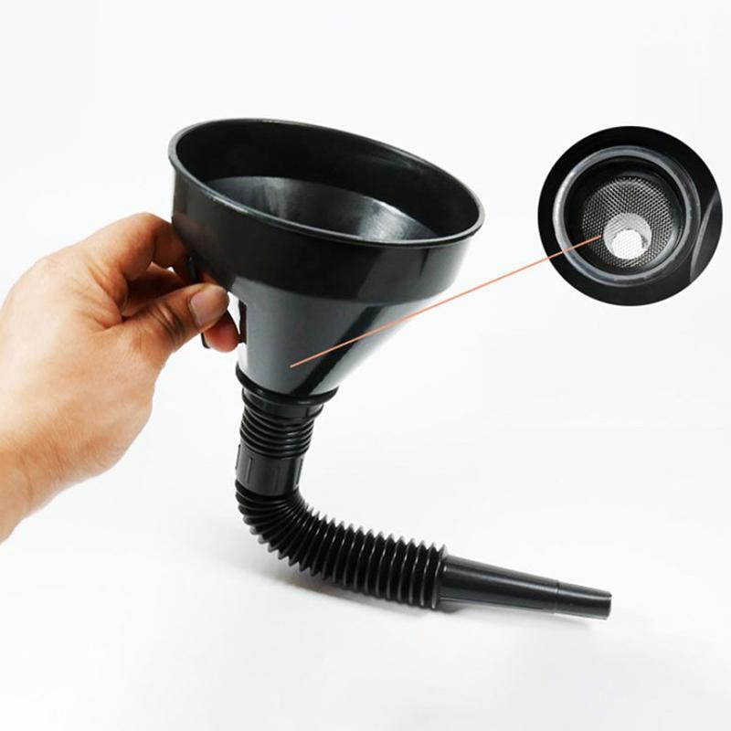 Заправочная воронка 2-в-1 с сетчатым фильтром для бензина, дизельного топлива