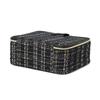 Francfranc Tweed Vanity Makeup Black Bag,