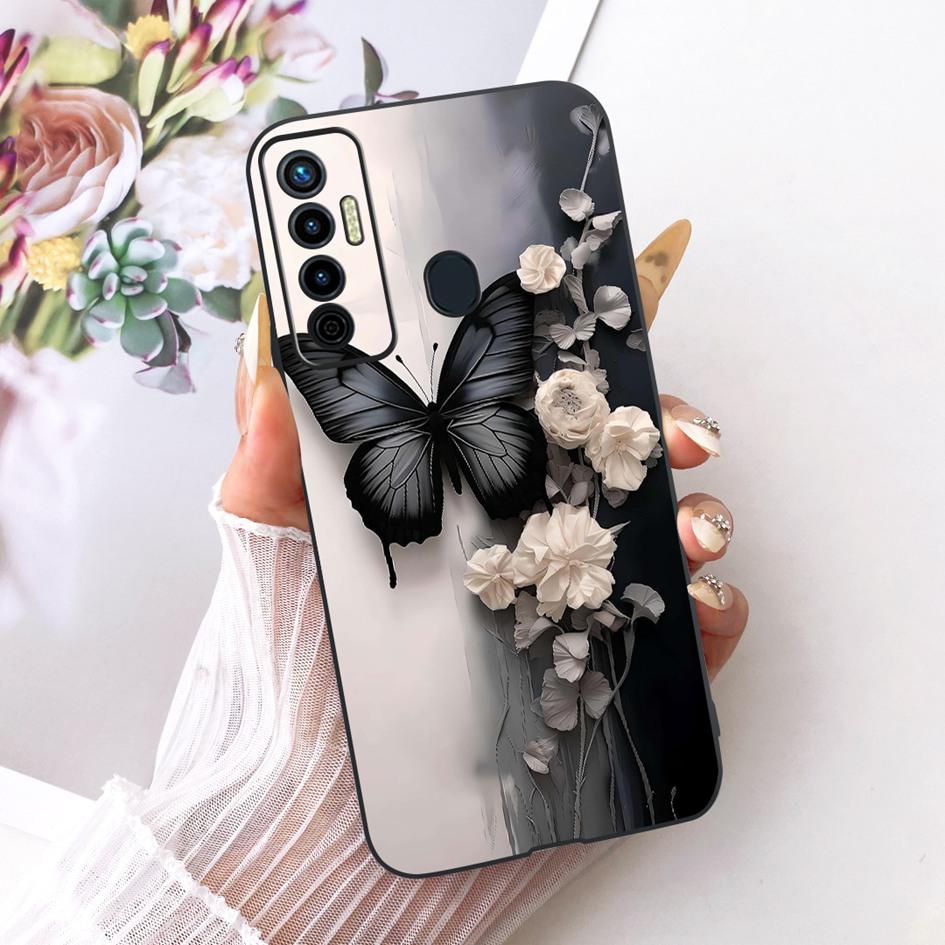 Ударопрочный чехол для Tecno Camon 17 Pro 17P Cover CG7 CG7n CG8 CG8h Милый мультяшный мягкий чехол для Tecno Camon 17 CG6 CG6j Задняя крышка
