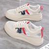 2025 Summer Little White Shoes New Korean Version Ins Female Students Height Increase Hollow Mesh Breathable Casual Street Shot Color Matching