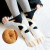 Middle Tube Coral Velvet Socks Thickened Sleep Socks  for Female Stay in the house
