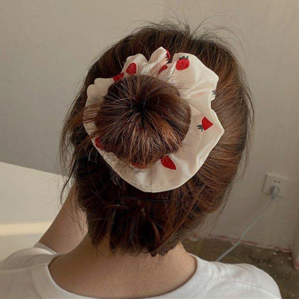 Girls Headwear Strawberry Hair Accessories Fruit Scrunchies Ponytail Holder Hairs Ties Hair Rope