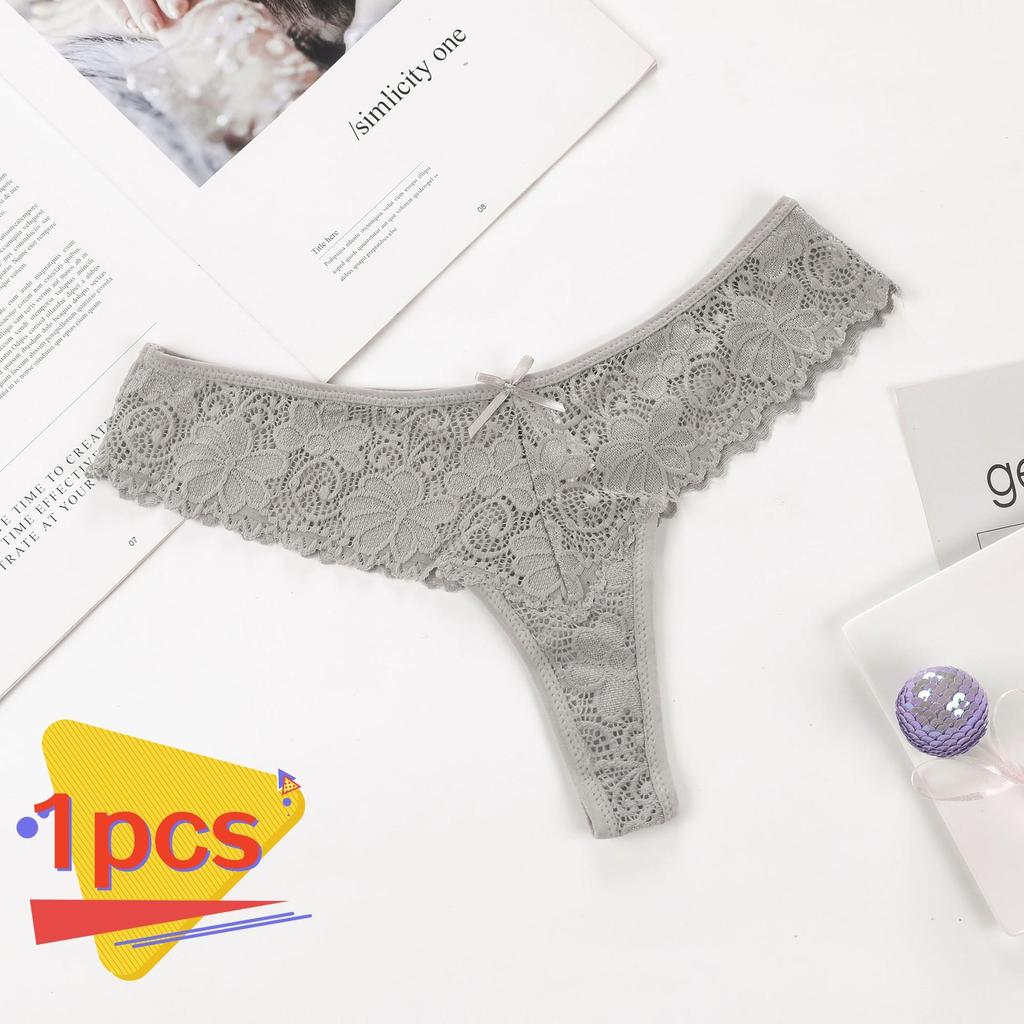 1 шт., женские кружевные бразильские трусики с низкой посадкой, однотонное нижнее белье, женские удобные трусы, интимные трусики ZH