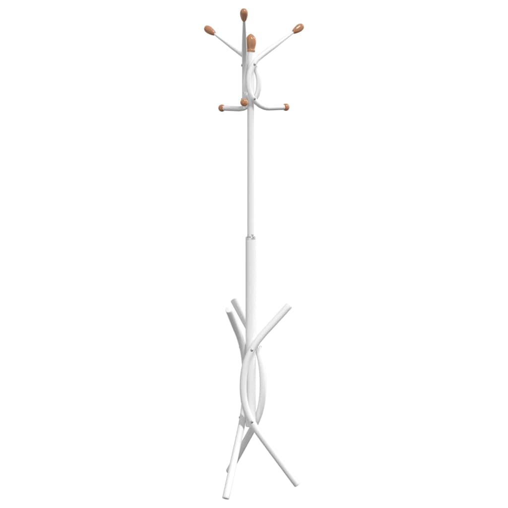 Coat Stand White 176 cm Powder Coated Iron