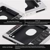 Aluminum Alloy SATA3.0 2nd HDD Caddy 12.7mm 2.5 Inch SSD HDD Enclosure for Desktop PC Laptops