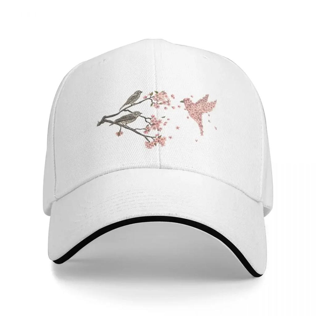 Blossom Bird Cap Fashion Casual Baseball Caps Adjustable Hat Hip Hop Summer Unisex Baseball Hats Customizable Polychromatic