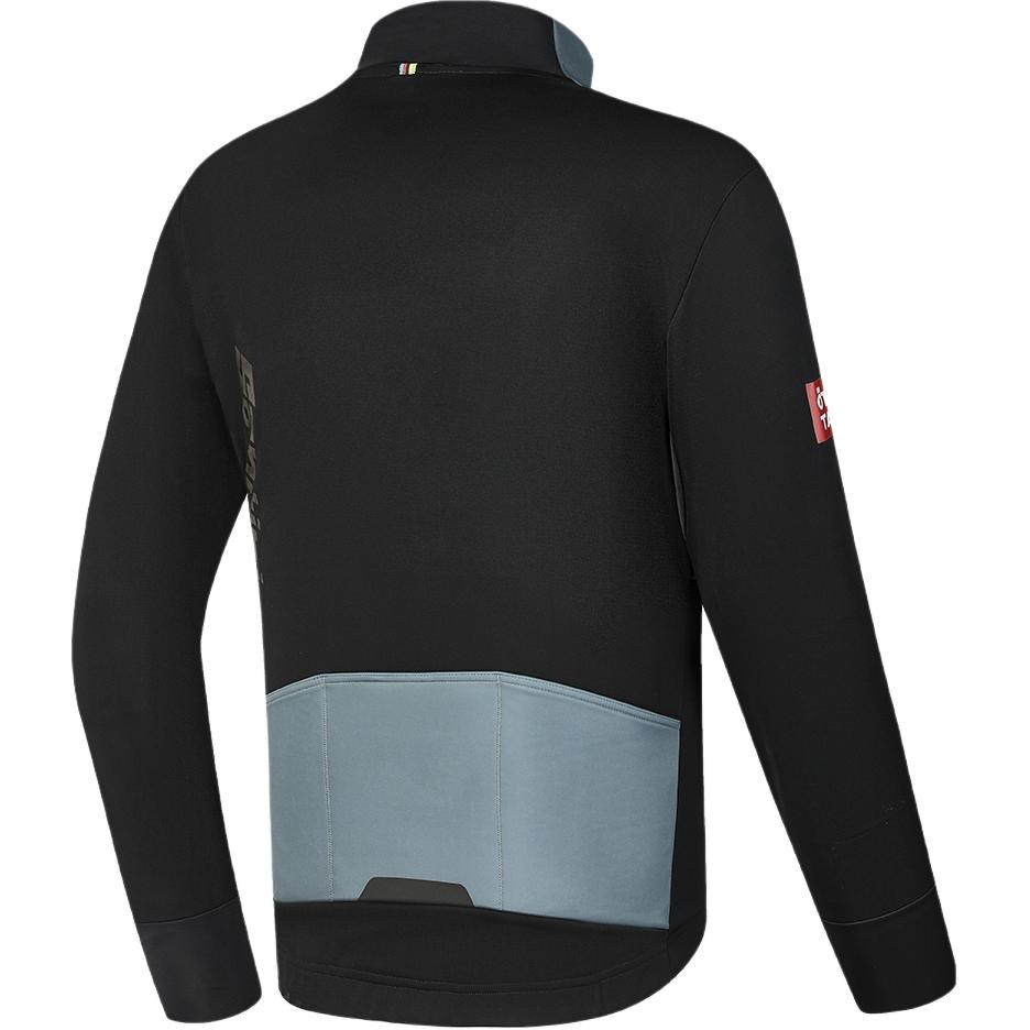 Fila Велосипедная серия Логотип Цветной блок Ретро Спортивная Стойка Воротник Удобная Повседневная Куртка Мужские куртки Черный A11M448503F-BK