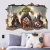 Superior Quality Avengers 3d Wall Sticker Multicolor Mural Art Poster For Kids Rooms