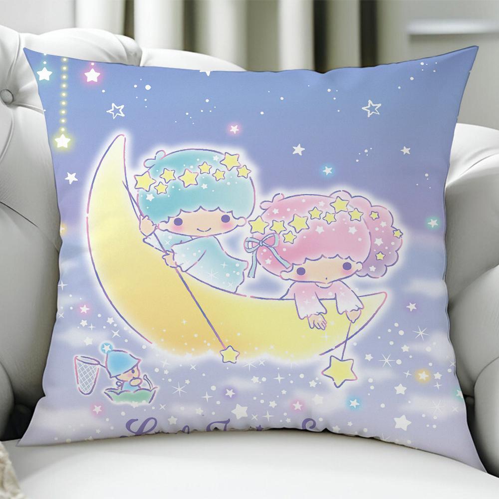 Чехол на подушку Little T-Twin Stars Подарки на День Рождения и Юбилей Двусторонний Печатный Чехол на Подушку на Молнии Мягкое Постельное Белье для Кожи