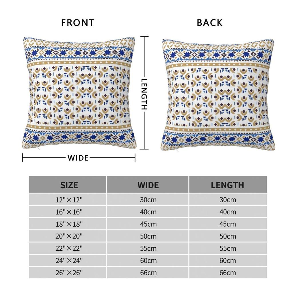 Palestinian Tatreez Embroidery Pattern Pillow Cover Pillow Case For Chair Sofa Home Decoration Cushion Cover Pillowcases