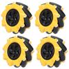 Mecanum Omnidirectional Wheels for RC Models (80mm Wheel Set of 2)