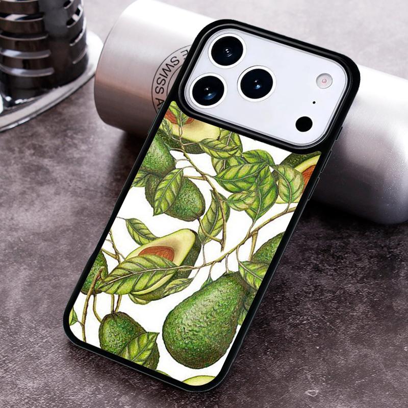 Чехол для телефона с рисунком авокадо для iPhone 17 16 15 14 13 12 11 Pro Max Plus 17Air Мягкий силиконовый чехол