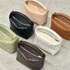 High-grade Leather Inside and Outside Soft Sheepskin Hand Armpit Woven Full Leather Lunch Box Bag