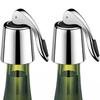 Stainless Steels Wine Bottle Stoppers Reusable Vacuum Leakproof Bottle Plugs Kitchen Tool Wine Preservations Sealing Plugs