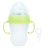 Baby Cereal Bottle Silicone Unisex Baby Squeeze Cereal Feeding Flow Bottle with Food Dispensing Spoon for Infant