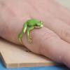 Cute Adjustable Frog Design Metal Ring for Women and Men - Perfect Birthday or Party Gift