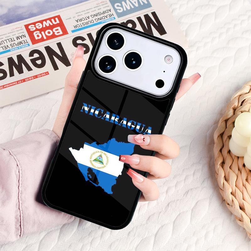Nicaragua Flag Phone Case For IPhone 17 16e 15 14 13 12 11 Pro Max Air Mini Soft Protective Cover