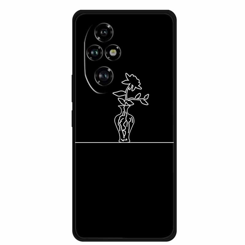 Черный мягкий ТПУ чехол для Honor 200 Pro 5G Домашняя версия