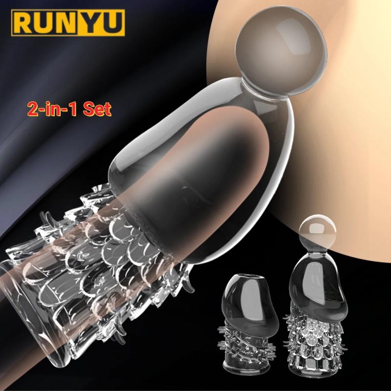 Задержка эякуляции Сексуальные товары для взрослых Десенсибилизированные частицы, покрытие головки, увеличение и утолщение пениса 2 шт.