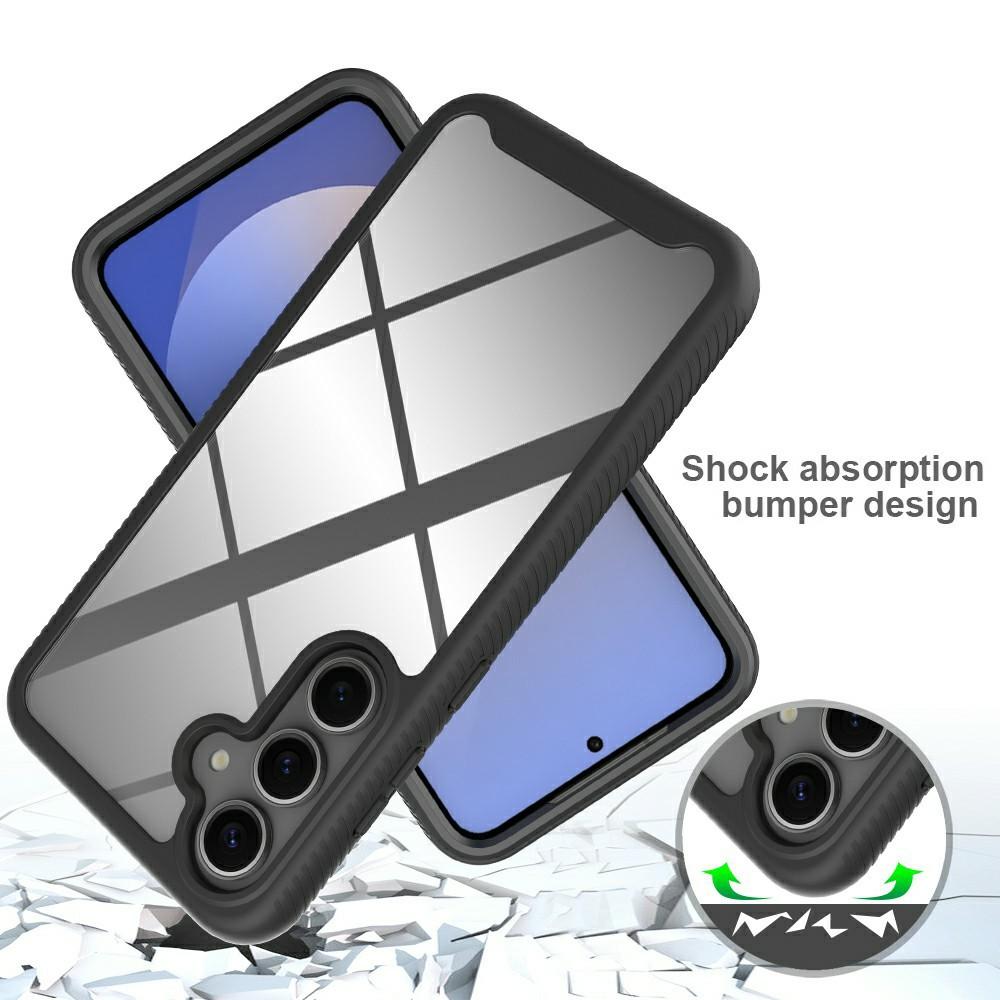 For Samsung Galaxy S25+ Magnetic Case PC+TPU Phone Cover with PET Screen Film All-Around Protection