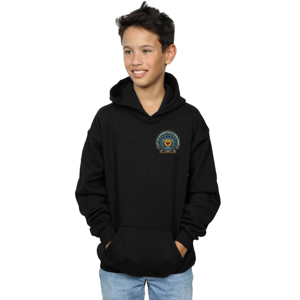 DC Comics Boys Batman Gotham Police Dept Breast Print Hoodie