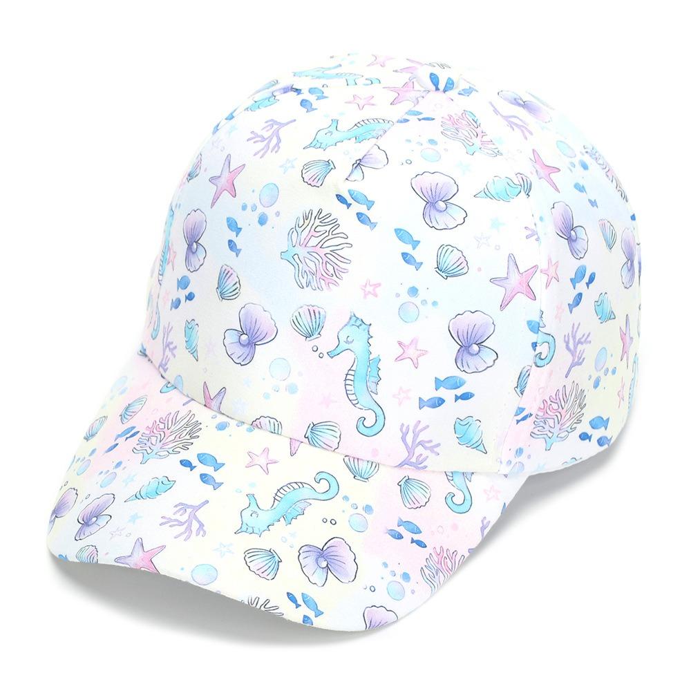 Animal Print Kid Baseball Cap Breathable Boy Girl Sunshade Cap Cute Wide Brim Visor Hat Outdoor