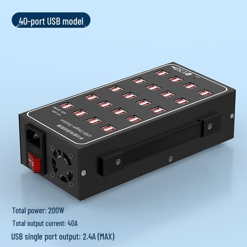 Мощная USB-станция для зарядки с несколькими портами - Настольное зарядное устройство для мобильных устройств и сетевой фильтр