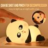 LED Bedside Light Panda Touch Lamp Rechargeable Silicone Night Light Bedside Lamp Cute Nursery Night Lamp For Kids &