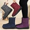Обувь женская хлопковая обувь зимняя бархатная с утолщением новая высокая нескользящая обувь для снега повседневные универсальные хлопковые ботинки