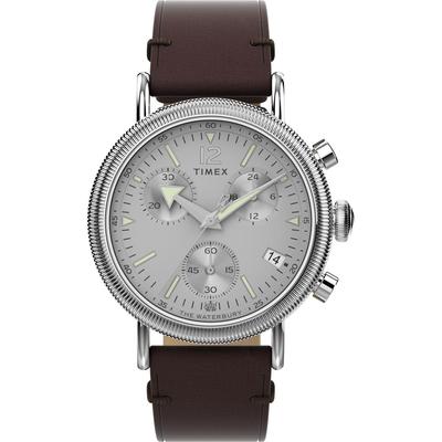 Часы Waterbury Quartz 3ATM Водонепроницаемые Минеральное Стекло Серебристый Циферблат TW2W20800 Мужские