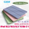 For iPad Air 2 Air 4 Case for iPad 6th 7th 8th Generation Case for iPad Pro 11 2020 2 3 4 10.2 Air 3 10.5 9.7 Mini 1 2 3 4 5 Case