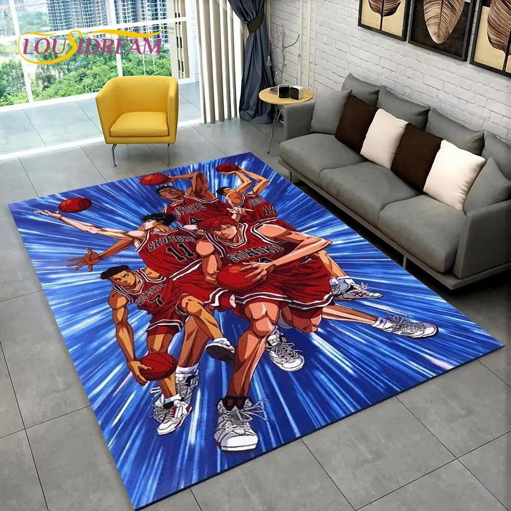 Slam Dunk Япония Аниме Мультфильм Коврик, Коврик для гостиной Спальня Диван Коврик Украшение, Дети играют Нескользящий напольный коврик