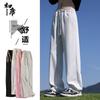 Унисекс Свободные Повседневные Спортивные Штаны с Широкими Штанинами