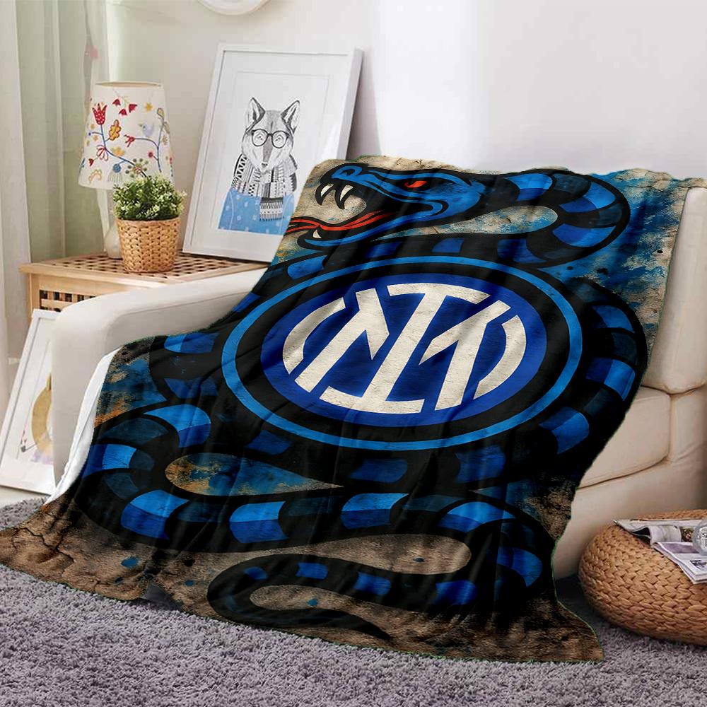 Snake Inter Milan Logo Blankets Flannel Printed Breathable Warm Throw Blanket for Home Office Bedspreads 0708a92