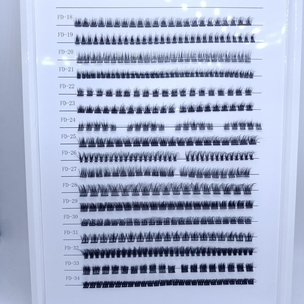 Новые Кластерные Наращивание Ресниц из Искусственного Меха Без Узелков Самостоятельное Нанесение DIY Кластеры Ресниц 3D Сегментированные Многоразовые Самоклеящиеся Ресницы