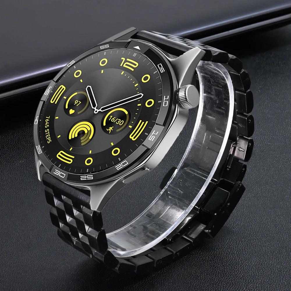 22mm Stainless Steel Band For Huawei Watch 4/4Pro GT4 GT3 Pro 46mm Ultimate Mens Metal Strap For Amazfit Balance GTR 47mm Correa