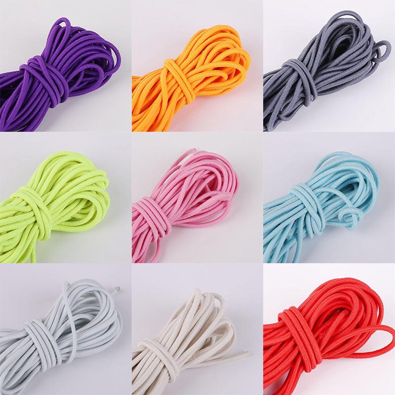 Vogue 2.5mm/2mm 5m/Pack Sewing Tools High Quality Coloured Durable DIY Elastic Band Handmade Sewing Material Accessories Elastic Cord