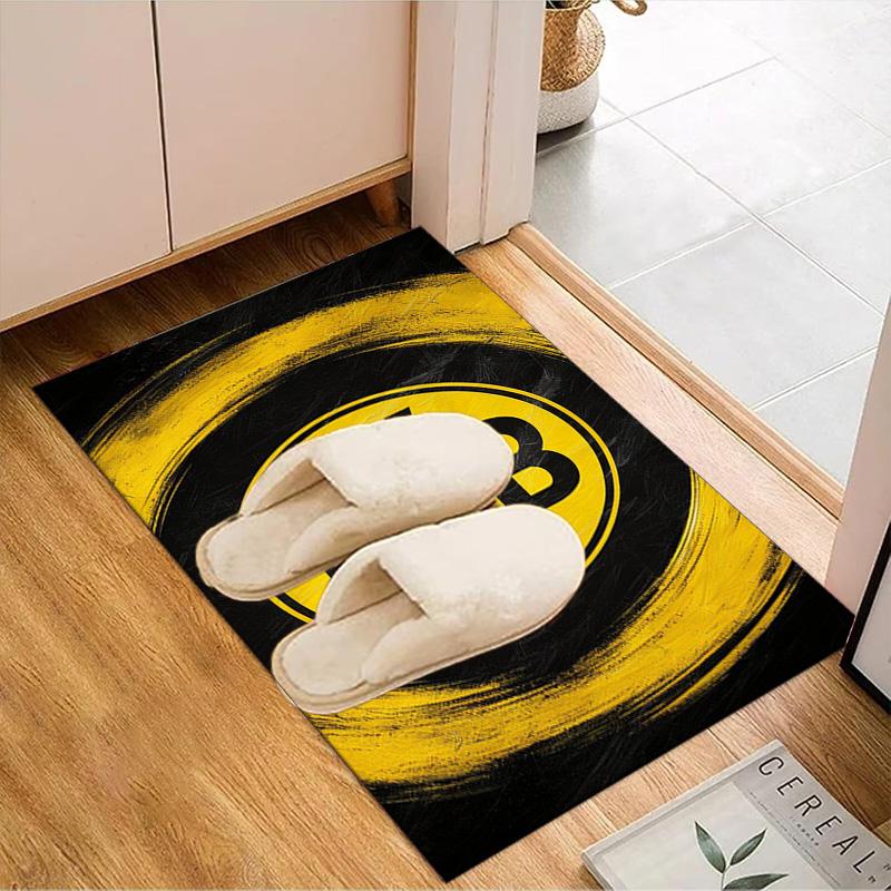 Borussia dortmund Rug Game Carpet, Floor Mat for Bedroom Living Room Entryway Rug, Home Decor Idea Gift for Christmas birthday