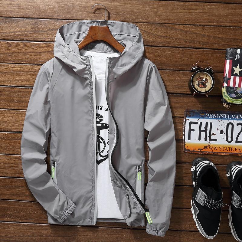 Men Zipper Jacket Outwear Coat Windbreaker Casual Male Spring Autumn Bomber Jackets