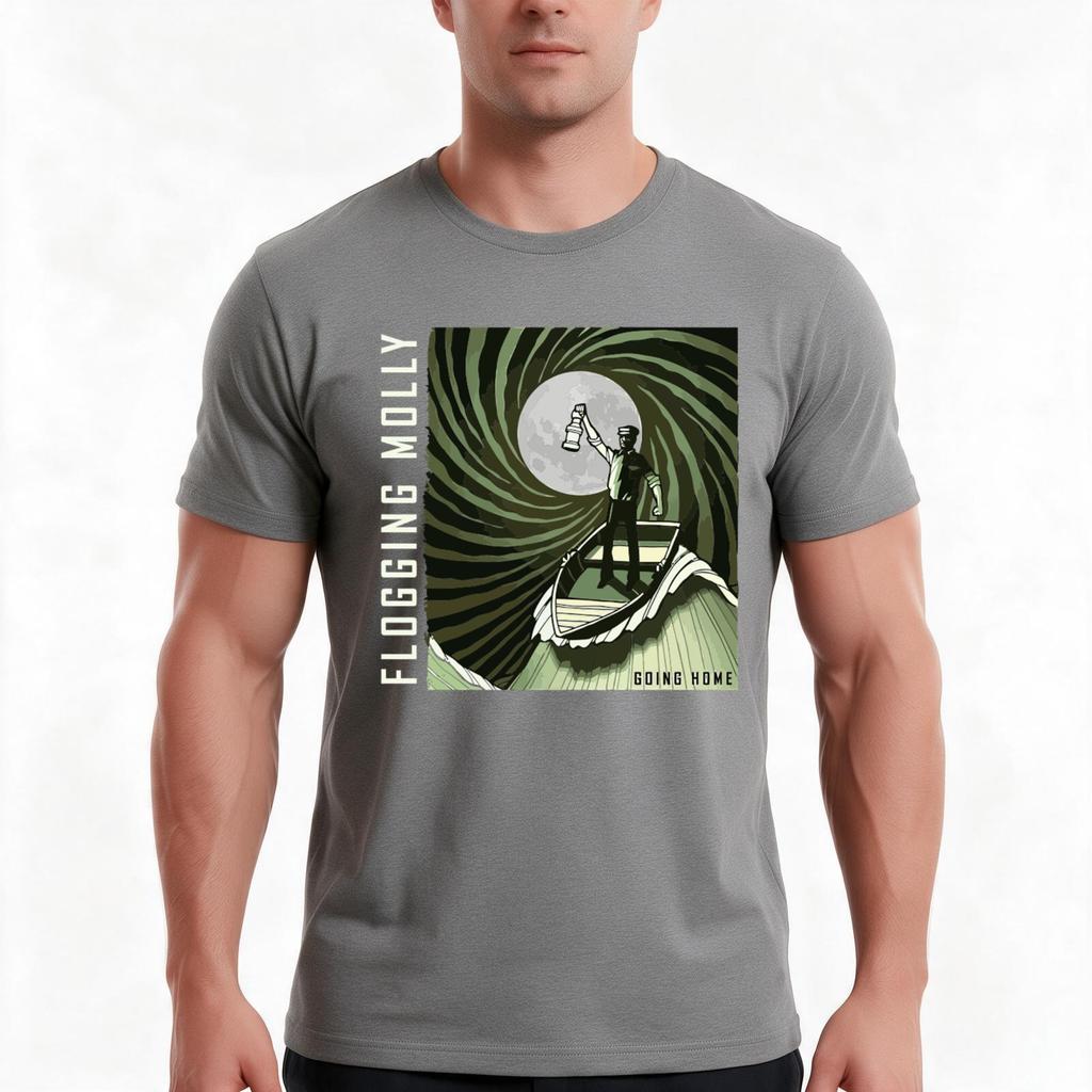 Flogging Molly Going Home Tshirt Summer Casual Cotton Tee Oversized Streetwear Tops Vintage Graphic Print Unisex Unisex Unisex
