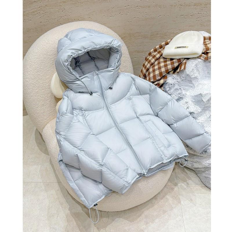 Womens Short Hooded Cotton Puffer Coat 2026 Winter Loose Fit Warm Jacket Petite Girls