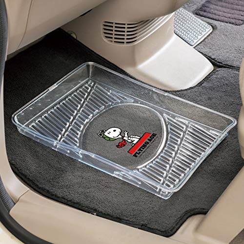 BONFORM Car Storage Box Snoopy Flying Snoopy Light/Normal Car Multi Tray 35.5x28x3.5cm Clear 7503-01CL
