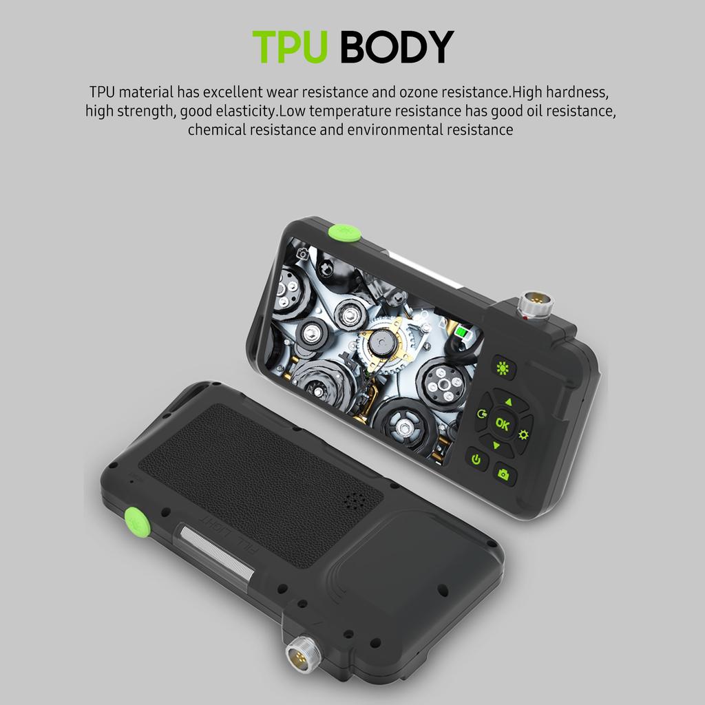 Industrial Endoscope with 4.5-inch IPS Color Display 1080P Photos Videos Snake Camera with 8 LED