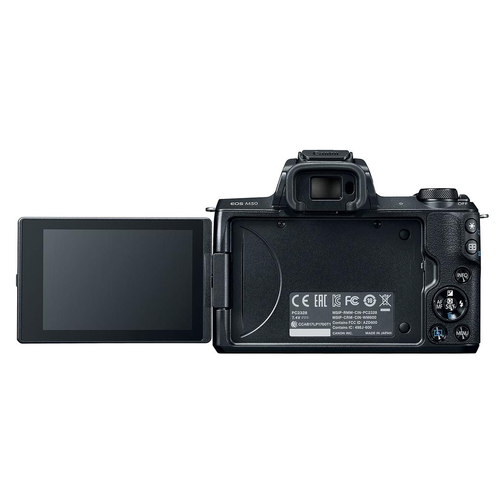 Canon Беззеркальная камера EOS M50 + зум-объектив EF-M 15-45mm f/3.5-6.3 IS STM