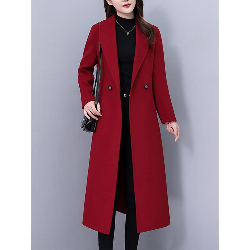 Женское обновленное зимнее пальто в корейском стиле, приталенное, утепленное, с длинным рукавом
