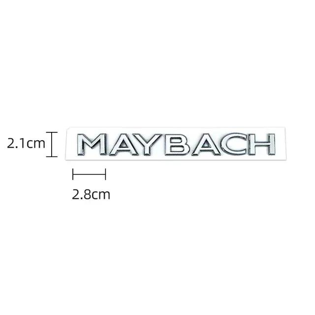 1pcs 3D ABS Maybach Side Emblem Car GLS GLE S500 Logo sticker Rear Bumper tail door trunk sticker Emblem styling Accessories
