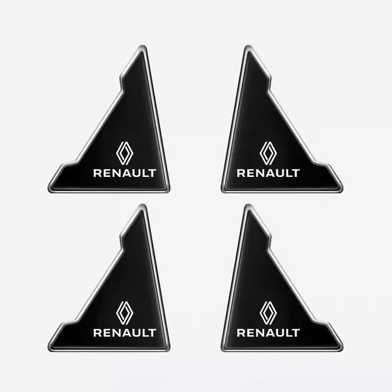 For Renault 2026 New Hub Caps 4Pcs Car Door Corner Covers Anti Scratch Protection Stickers For Renault Clio Megane Kadjar QM6 ZO