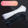 1PACK/100pcs Self-locking Nylon Cable Cable Tie, Cable Tie Fixing Plastic Tie, Cable Tie, White/black